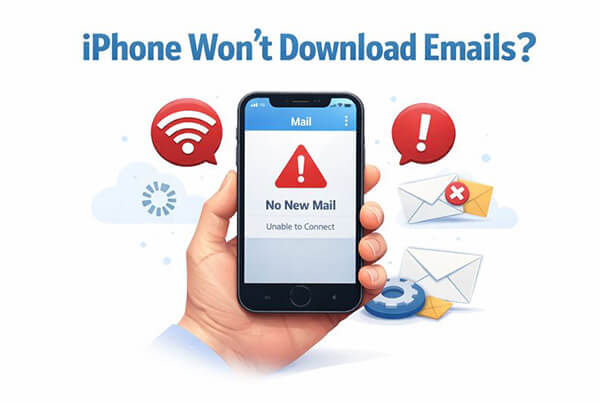 Mon iPhone ne télécharge pas les e-mails.
