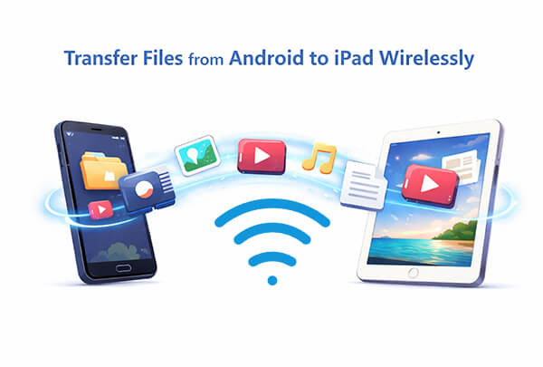 mentransfer file dari Android ke iPad secara nirkabel