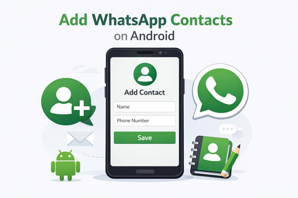 Добавить контакты WhatsApp на Android