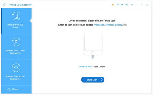 scan the iphone data