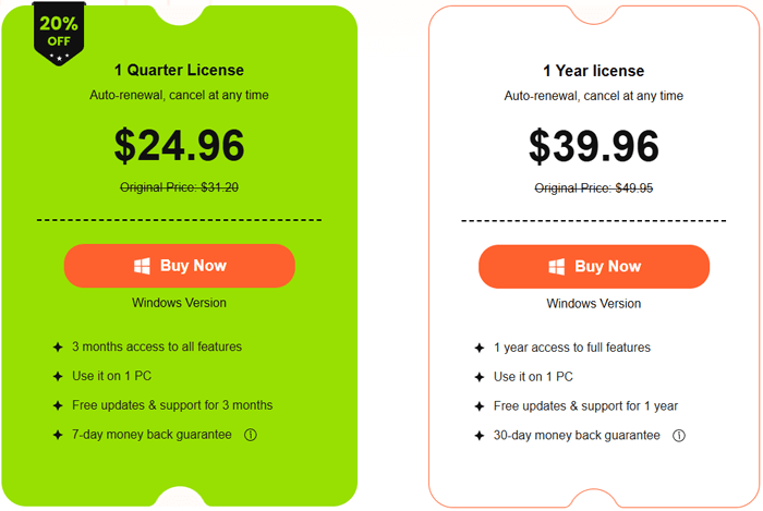 apeaksoft 電話ミラーの価格