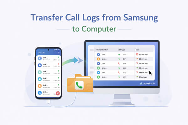 transfer call logs from samsung to computer