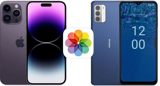 아이폰에서 노키아로 사진 전송