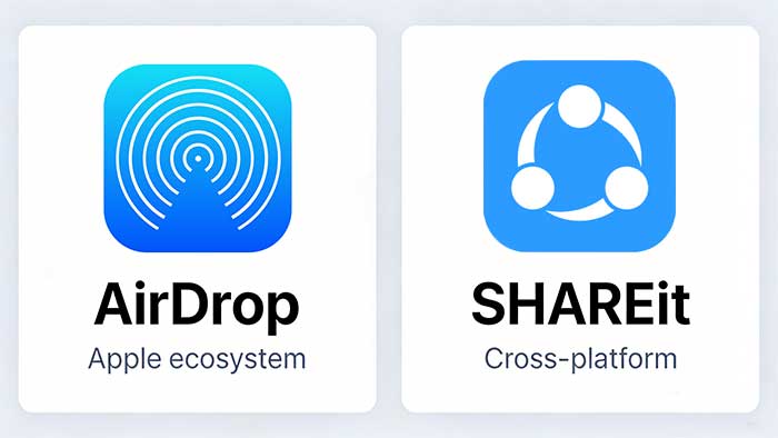에어드롭 vs 셰어잇