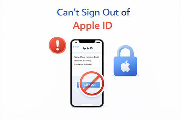 Не могу выйти из Apple ID.