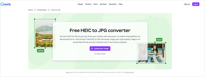 convert heic to jpg online batch via canva