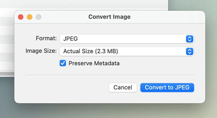 Как преобразовать HEIC в JPG на Mac Air с помощью быстрых действий