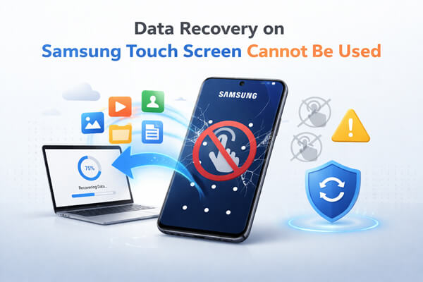 La recuperación de datos en la pantalla táctil de Samsung no se puede utilizar.