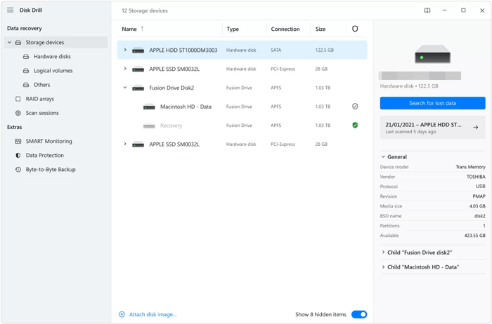 восстановление данных с диска