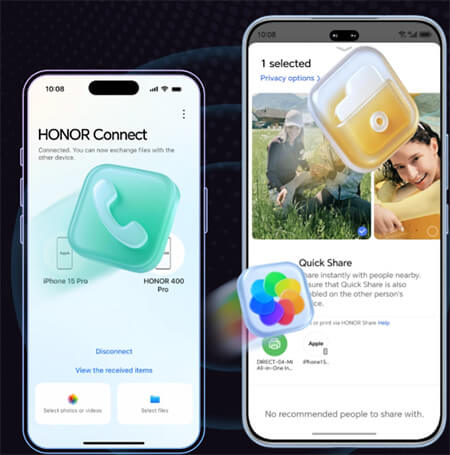 come inviare video da Honor a iPhone tramite Honor Connect