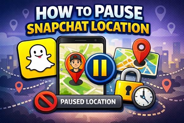 스냅챗 위치 정보 사용을 일시 중지하는 방법