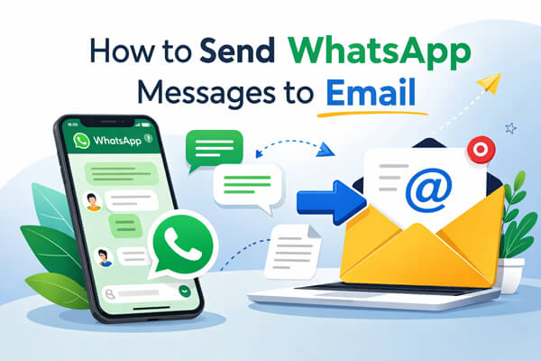 왓츠앱 메시지를 이메일로 보내는 방법