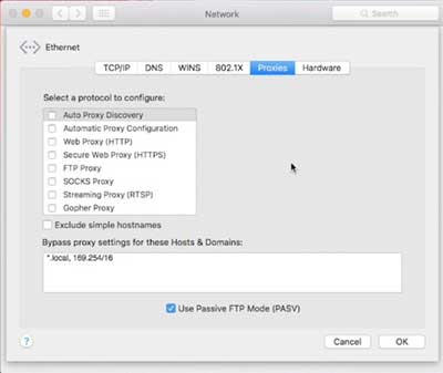 Проверьте настройки сети и прокси-сервера.