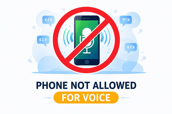 Teléfono no permitido para voz