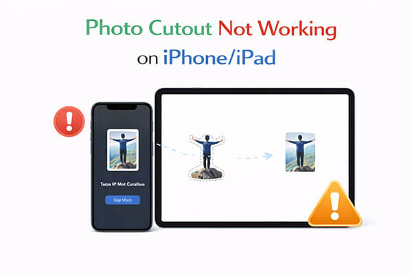 사진 오려내기 기능이 작동하지 않습니다