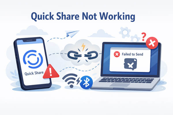 クイックシェアが機能しない