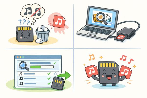 Recuperar archivos MP3 eliminados de la tarjeta de memoria