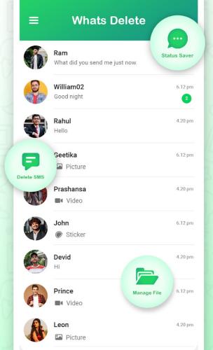 Android için WhatsApp kurtarma uygulaması - whatsdeleted