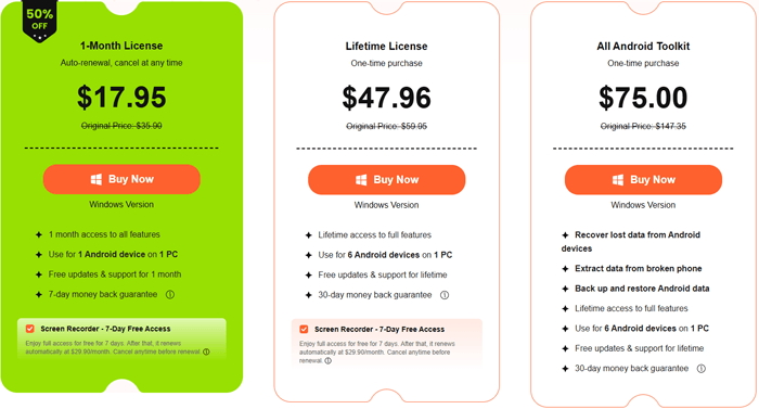 price of apeaksoft android data recovery