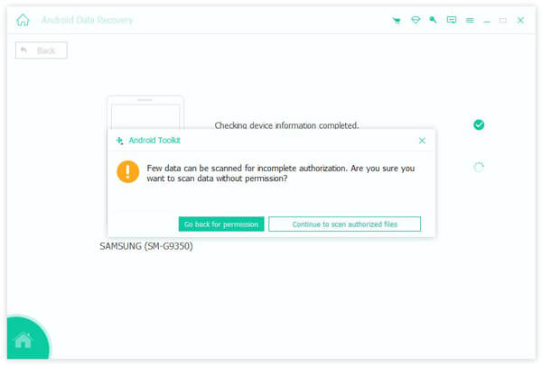 preview data from apeaksoft android data recovery