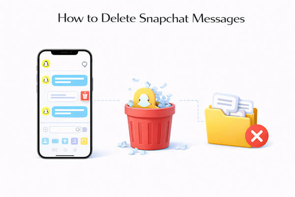 스냅챗 메시지 삭제 방법