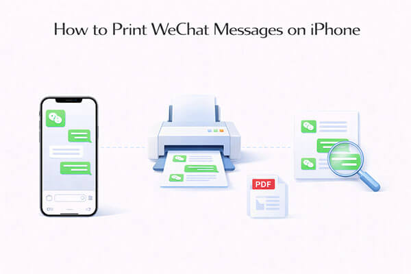 Cómo imprimir mensajes de WeChat en iPhone