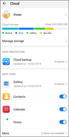 Risoluzione del problema di backup su cloud Huawei non riuscito - backup manuale