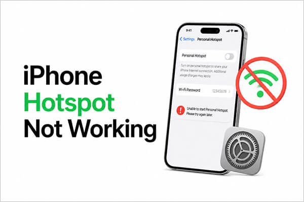 Точка доступа iPhone не работает.