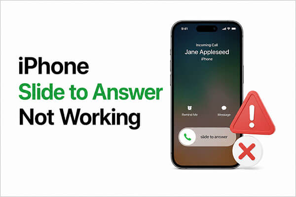 iphone slide to answer not working