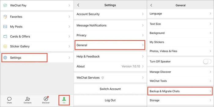 從另一台 iPhone 恢復 iPhone 上已刪除的微信訊息