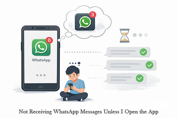 Non ricevo i messaggi di WhatsApp a meno che non apra l'app.