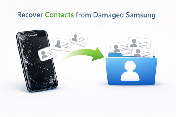 Kontakte von einem beschädigten Samsung-Gerät wiederherstellen