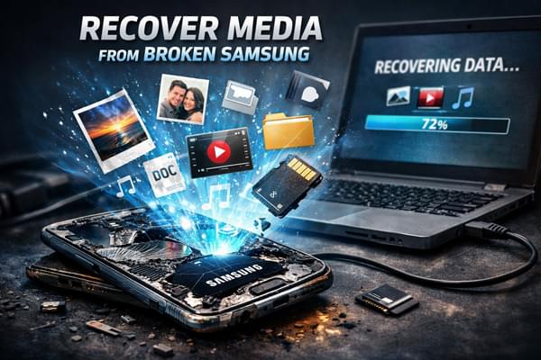 Datenträger von einem defekten Samsung-Gerät wiederherstellen