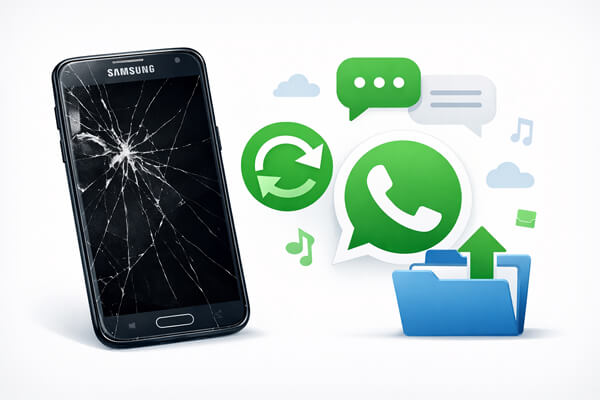 壊れたSamsung端末からWhatsAppのチャットを復元する