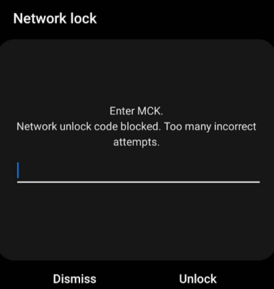 come utilizzare il codice Samsung MCK