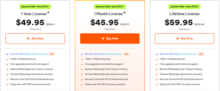 mac price of tenorshare ultdata whatsapp recovery