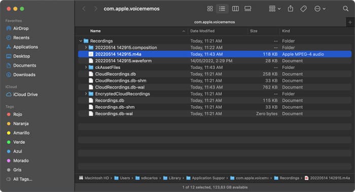 how to find voice memos on mac