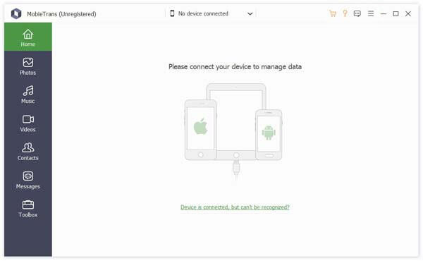 главная страница apeaksoft mobietrans