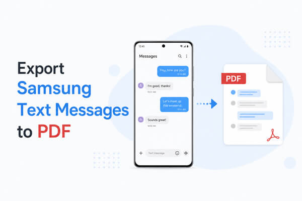 export samsung text messages to pdf