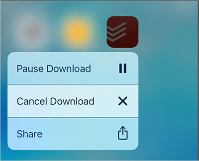 Mettez le téléchargement de l'application en pause puis réessayez pour résoudre les problèmes de téléchargement sur iPhone.