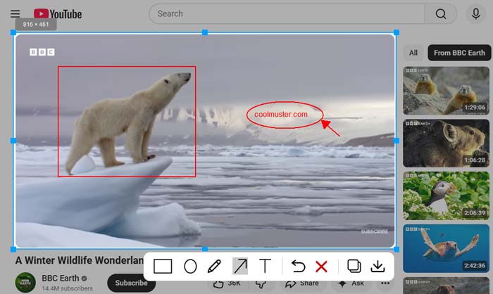 edit and save screenshots