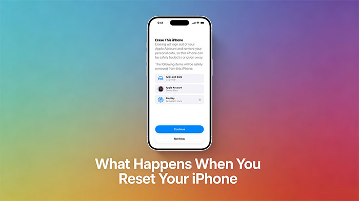 重置 iPhone 後會發生什麼事?