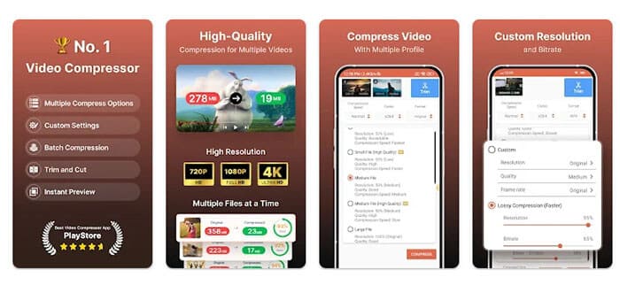 Melhor aplicativo de compressão de vídeo para Android
