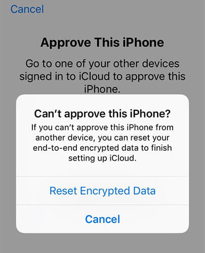 Je ne peux pas approuver cet iPhone