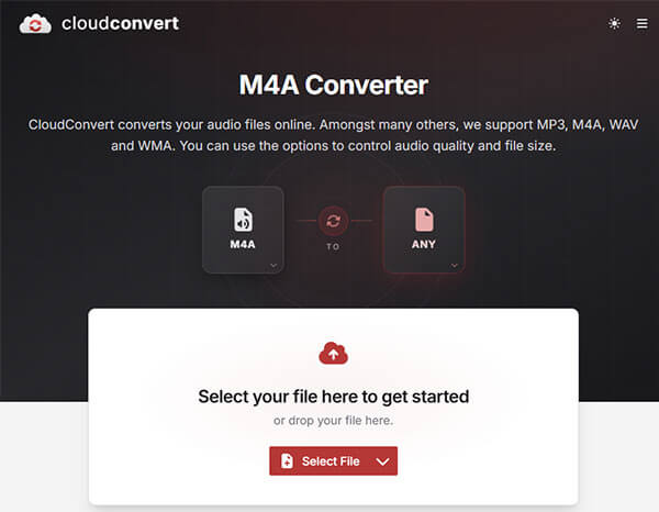 CloudConvert üzerinden çevrimiçi olarak m4a dosyasını mp4'e dönüştürün.