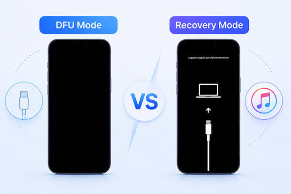mode DFU vs mode pemulihan