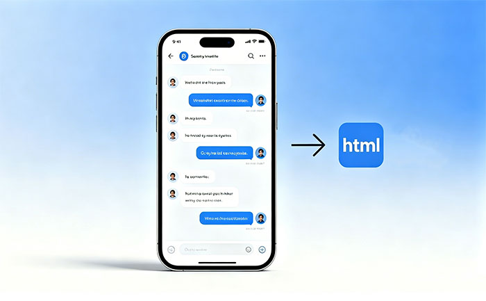 Cómo exportar mensajes de iPhone a HTML