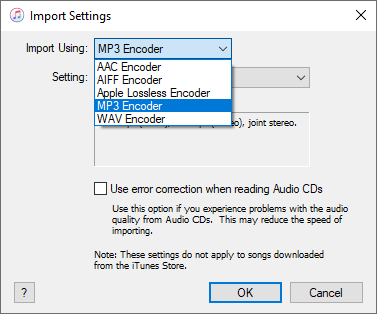 elegir codificador mp3