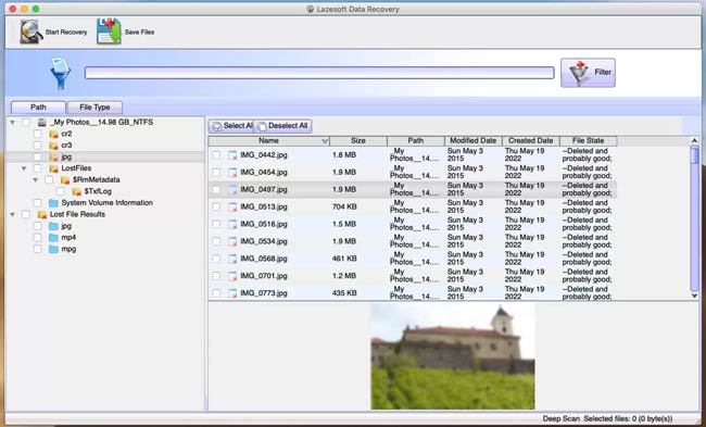 recover photos on mac with lazesoft mac data recovery