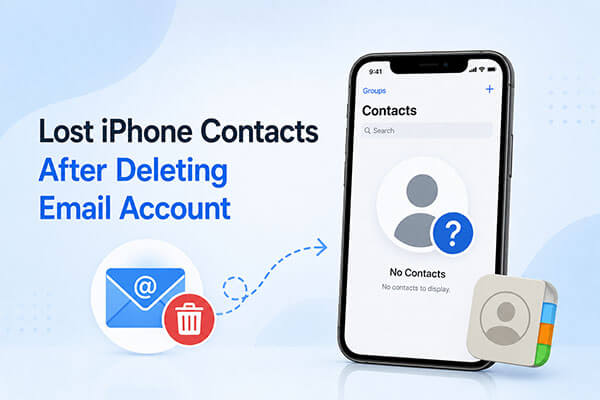 J'ai perdu les contacts de mon iPhone après avoir supprimé mon compte de messagerie.